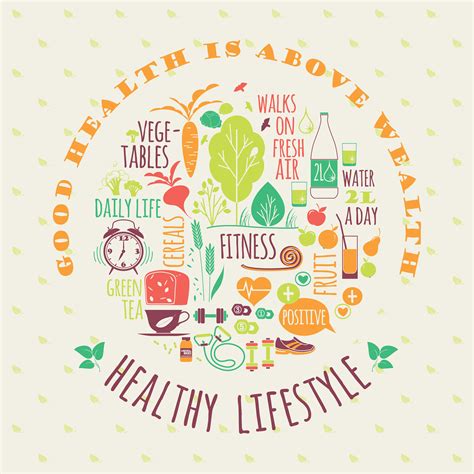Healthy lifestyle vector illustration. 286899 Vector Art at Vecteezy