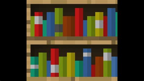 Minecraft How To Make A Bookshelf In 1710 Step By Step Tutorial Hd