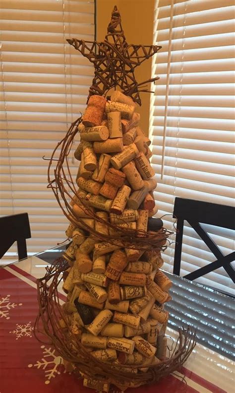 This Is My Version Of A Wine Cork Christmas Tree How I Did It I