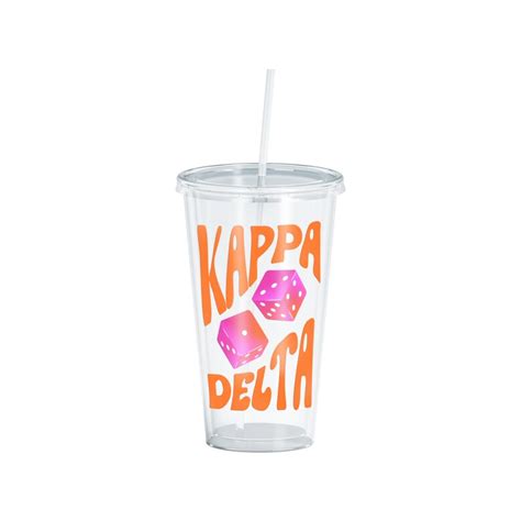 Kappa Delta Dice Acrylic Cup Kappa Delta T Ideas Biglittle Kappa