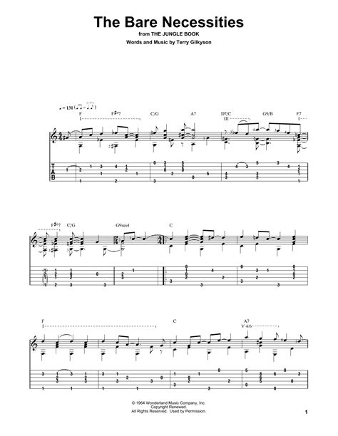 Bare Necessities Ukulele Chords Sheet And Chords Collection