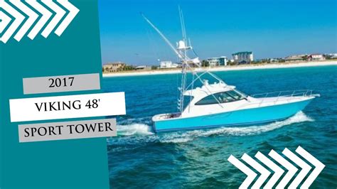 2017 Viking 48 Sport Tower For Sale With Hmy Yachts Youtube