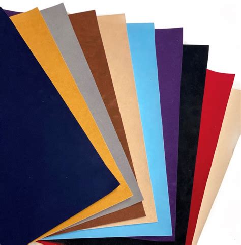20 Soft Velvet Paper Sheets Assorted Colors Etsy