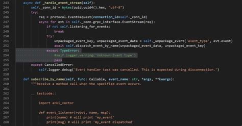 Python: Unknown Event Type • thedroidyouarelookingfor