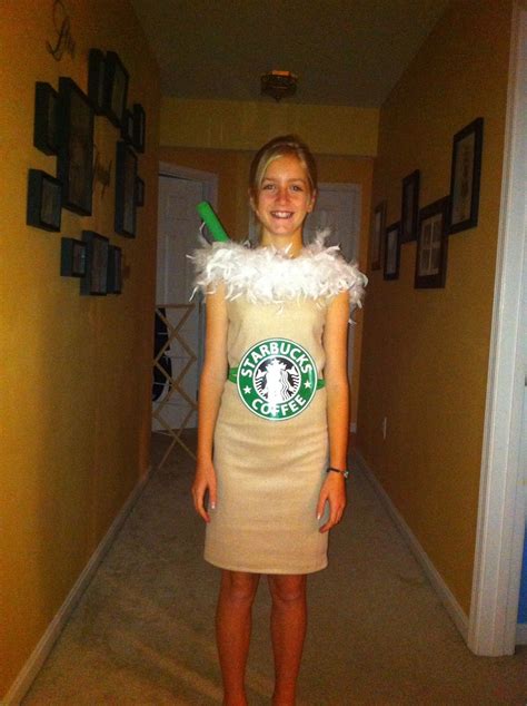 Plus, this is a super easy onesie. DIY : Starbuck's Frappuccino Costume | Starbucks halloween ...