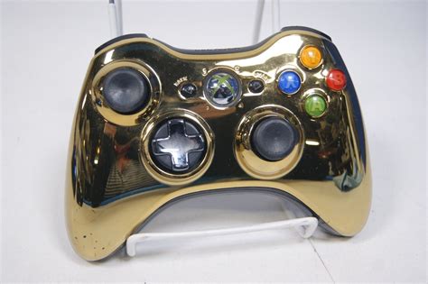 Microsoft Xbox 360 Wireless Gold Chrome Special Edition Controller Ebay