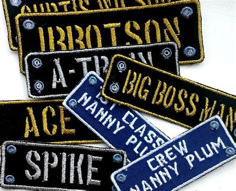Personalised Name Patches Sew Iron On Badge Tag Bag Hat Jeans Name
