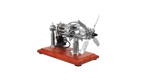 A Fully Functional 16 Cylinder Stirling Engine Model Butane Powered