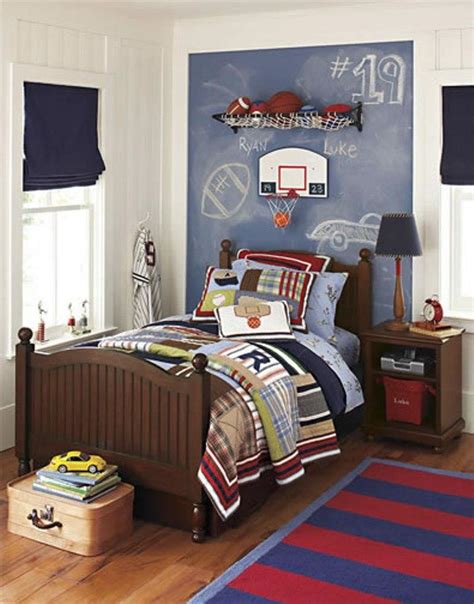 Click the image for larger image size and more details. 15 Sports Inspired Bedroom Ideas for Boys - Rilane