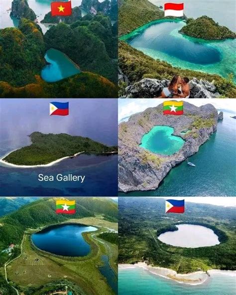 Discover Asean 📍 Heart Shaped Lakes In Southeast Asia
