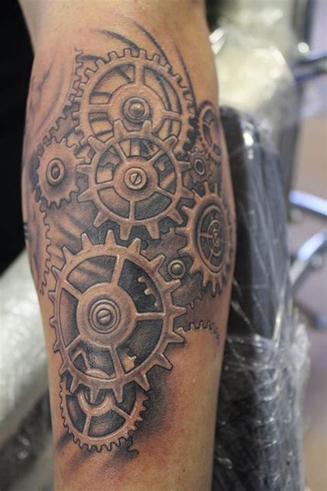 Gear Tattoo Gear Tattoo Sleeve Tattoos Tattoos For Guys