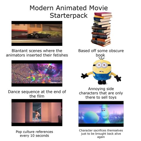 Modern Animated Movie Starter Pack Rstarterpacks Starter Packs