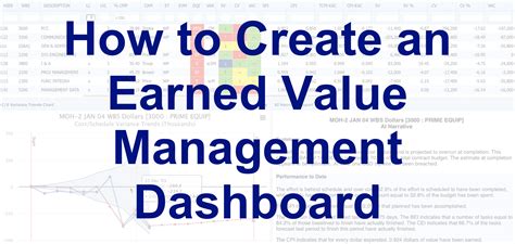 How To Create An Earned Value Management Dashboard