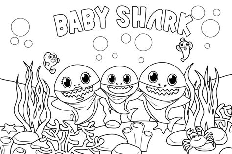 Desenhos Do Baby Shark Para Colorir Blog Ana Giovanna