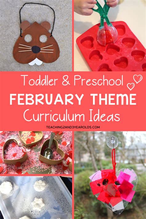 Preschool Themes Month February Teaching Treasure