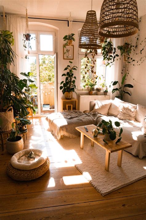 Boho Einrichtung Mit Pflanzen Wohnung Einrichten Wohnzimmer Ideen