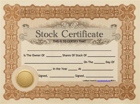 21 Stock Certificate Templates Word Psd Ai Publisher Free