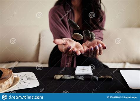 Performing Divination Ritual Stock Photo Image Of Table Divination