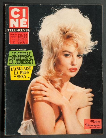 mylène demongeot cine tele revue magazine 31 may 1962 cover photo france