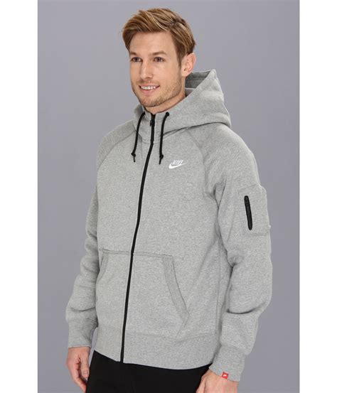 Lyst Nike Aw77 Fleece Fz Hoodie In Gray For Men