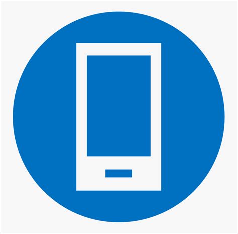 Cell Phone Icon Png Blue
