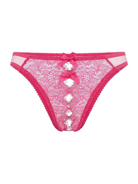 Agent Provocateur Lorna Ouvert Lace Briefs In Pink Lyst