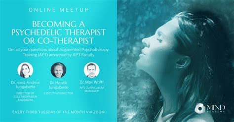 becoming a psychedelic therapist or co therapist apt information event may 3 7 00pm los