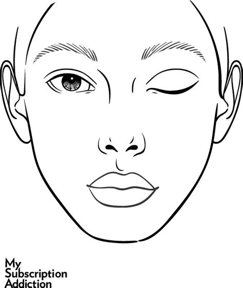 Free Printable Face Charts For Makeup Makeup Vidalondon