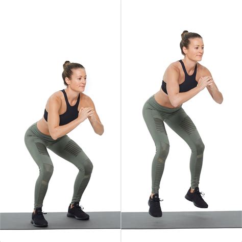 How To Do Squat Hop And Hold Popsugar Fitness