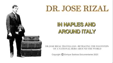 DR JOSE RIZAL TRAVELS 2020 NAPLES AND AROUND ITALY YouTube