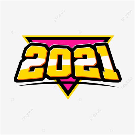 Cool 2021 Vector Desing With Yellow And Pink Colors E Sport Text Style