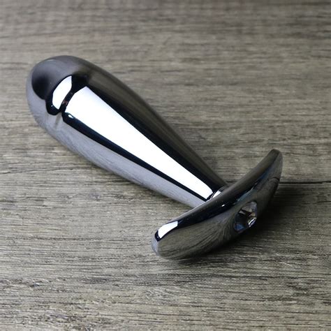 Stainless Steel Butt Plug With Penis Head Style Arc Base Etsy