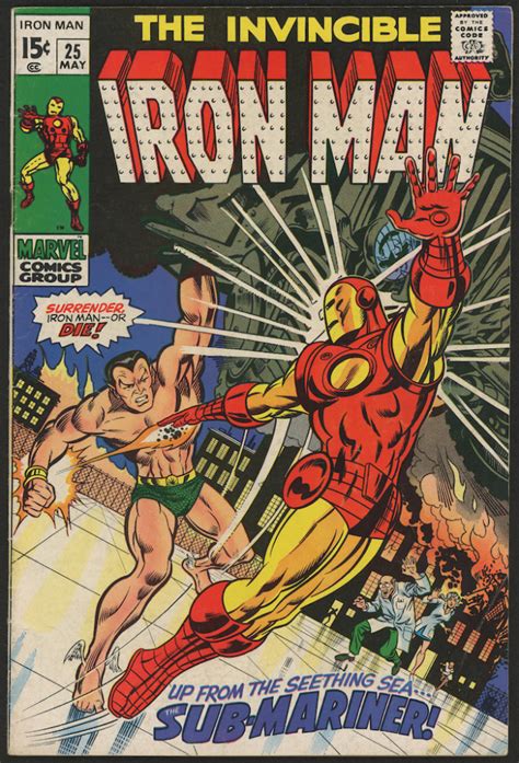 1970 The Invincible Iron Man Issue 25 Marvel Comic Book Pristine