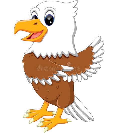 Cute Eagle Cartoon Stock Vector Illustration Of Cartoon