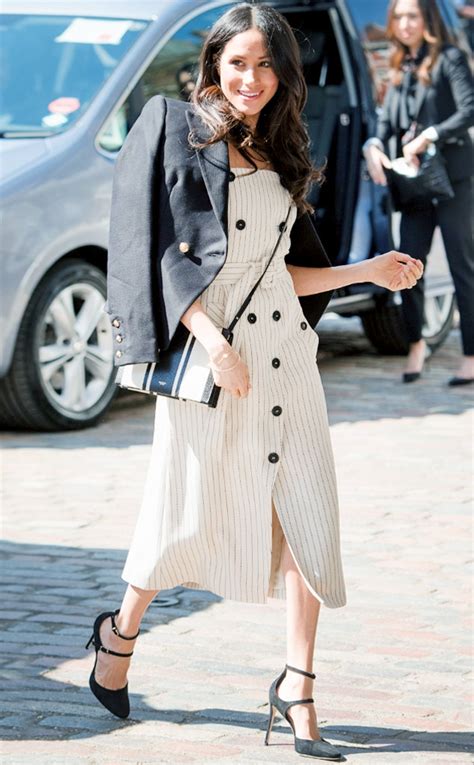 Perfect Pinstripes From Meghan Markles Best Looks E News
