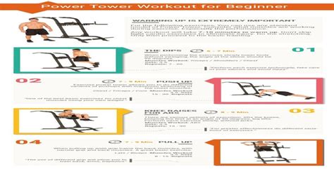 Power Tower Workout For Beginner Infographics