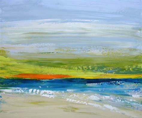Abstract Seascape Acrylic Painting On Canvas Size 60cm X