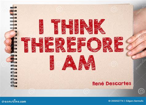 I Think Therefore I Am Quote Of Ancient Philosopher Rene Descartes