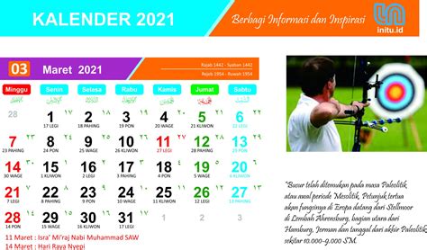 Download Template Kalender Baru 2021 Dan 1442 Hijriah Lengkap Cdr