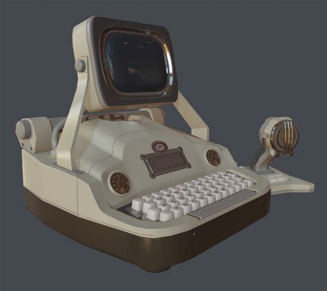 3d Retro Computer Model