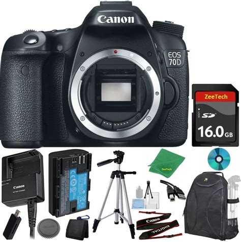 Canon Eos 70d Digital Slr With Full 1080p Video With Movie Camera Body