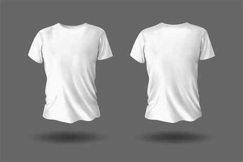 White Short Sleeve T Shirt Mockup 9252912 Vector Art At Vecteezy
