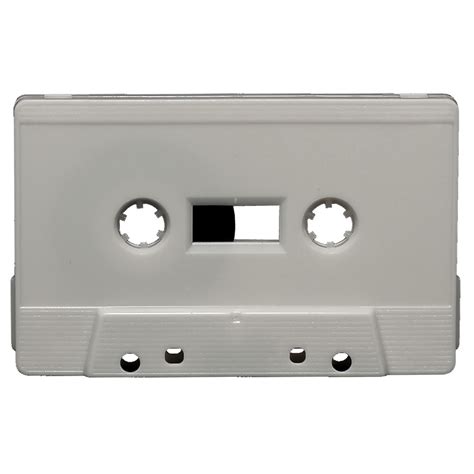 Grey Blank Audio Cassette Tapes Retro Style Media