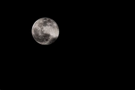 Full Moon In Dark Night Sky · Free Stock Photo