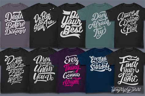 100 typography t shirt designs bundle 5 vector formats and print ready png files tshirt designs