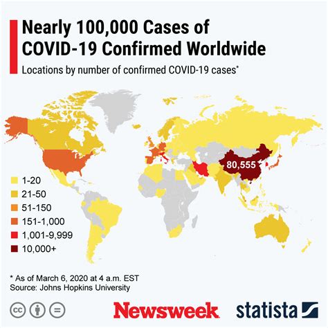 How many cases were confirmed? Coronavirus Update: Map Shows Nearly 100,000 Cases ...