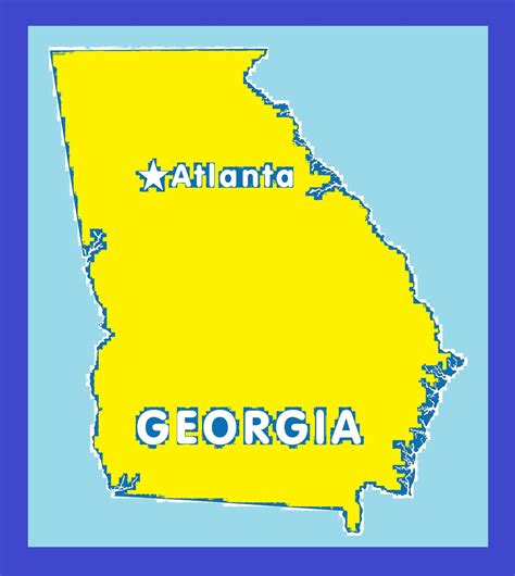 Georgia Location Map Large Printable And Standard Map Whatsanswer