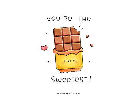 Youre The Sweetest 🍫 By Gaia Muchsketch On Dribbble