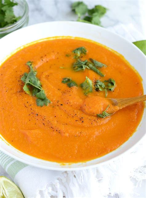 Curried Ginger Carrot Soup Vegan 6 Ingredients Healthy And So Easy