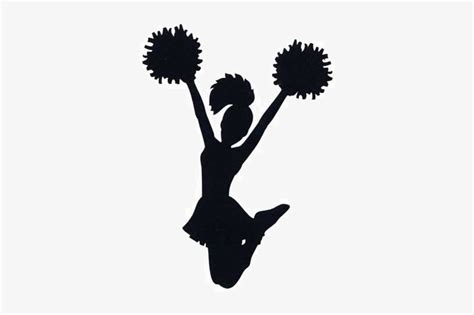 Cheerleaders Silhouette At Getdrawings - Cheerleader Silhouette PNG